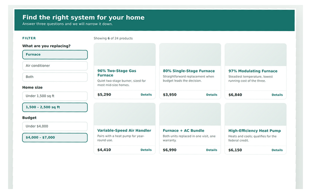 Product Selector