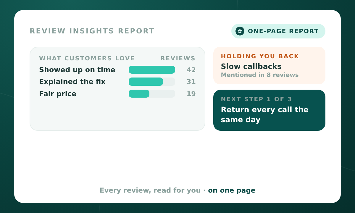 Review Insights Report